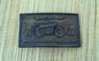 Vintage 1974 Harley Davi​dson 1 Great American Freedom Machines Belt