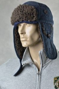 Mens Hollister by Abercrombie Hats New Blue Hat Aviator Trapper Helmet