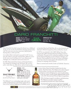 2002 Dario Franchitti/Paul Tracy Dalmore Knob Creek Chevy Indy 500