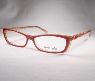 cynthia rowley women eyeglass eyewear frame 176 rose