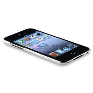Crystal Clear Hard Slim Fit Case Cover Screen Guard for iPod Touch 4