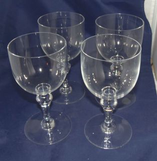 Baccarat Crystal Stemware Normandie 4 Tall Water Goblets