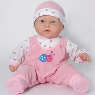  to Cuddle 20 Baby DOLL Caucasian Berenguer Pink Outfit Lady Bug KISSY