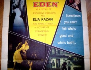 East of Eden 1955 USA Original 27 x 41 Warner Bros Movie Poster James