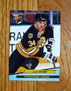 1992 93 fleer Ultra David Shaw Boston Bruins 256