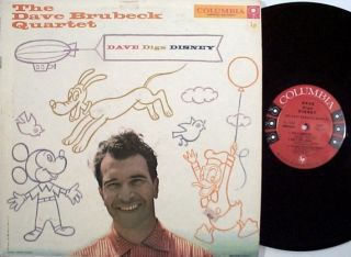 DAVE BRUBECK Dave Digs Disney COLUMBIA LP 6 eye mono dg nice