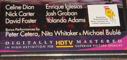 ENRIQUE IGLESIAS celine dion JOSH GROBAN 02 CONCERT DVD + Michael