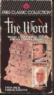 The Word 2 VHS Set David Janssen John Huston 1978 Mini Series