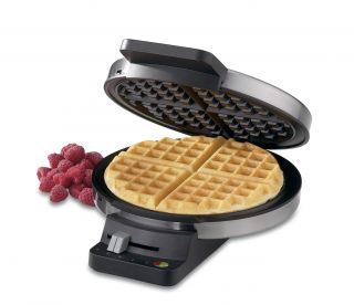 Brand New Cuisinart Round Classic Waffle Maker in Brushed Metal $39 95