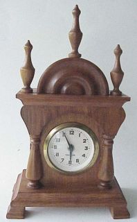 Vintage Mercedes German Wind Up Wood Clock