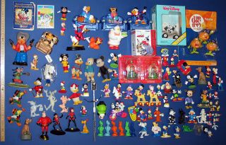 Donald Duck Dagobert Micky Maus etc Walt Disney CA 100 Teile Figuren