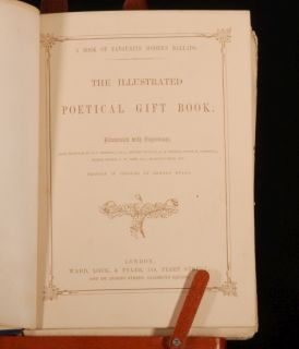 C1860 Illustrated Poetical Gift Book Modern Ballads