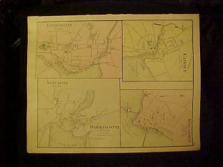 1884 Camden Wiscasset Thomaston Damariscotta Maine Maps
