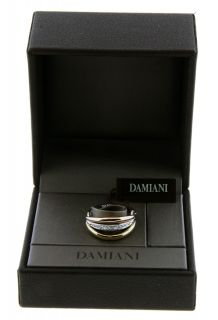 Damiani Ladies Diamond Ring in 18 Karat 3 Tone Gold New Tag