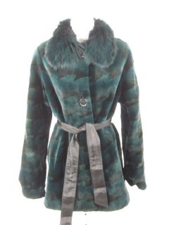 David Green Green Fur Classic Long Sleeved Coat Size S