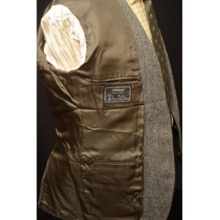 Stunning M s Harris Tweed Country Jacket 42 Green Brown Oatmeal Fleck