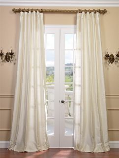 pearl textured dupioni silk curtains drapes luxurious affordable