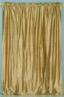  Pure Dupioni Silk Handmade Curtains Drapes Panels Rod Pocket