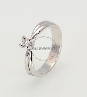 Damiani 18K White Gold Diamond Engagement Ring