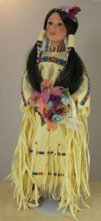 Danbury Mint Morning Song Indian Bride Doll Judy Belle