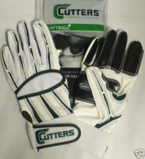 Cutters Softball Gloves Fast Pitch Green WH Size Medium
