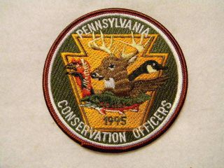 1995 PENNSYLVANIA CONSERVATION OFFICERS PATCH PA GAME COMMISSION