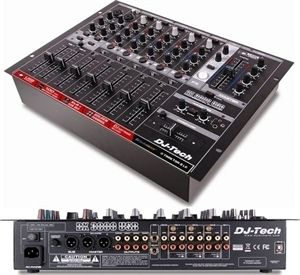 DJ Tech Professional 7 Channel DJ Mixer w Deckadance Le DJ Software