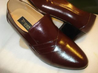 ITALO mens shoes BROWN CUBAN HEEL US size 10 W