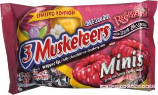 Bag 3 Musketeers Raspberry Minis Dark Chocolate Candy