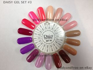 Daisy Soak Off Gel UV Nail Polish Base Top Coat Set