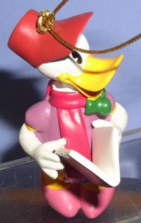 Disney Daisy Duck Caroling with Song Book Ornament