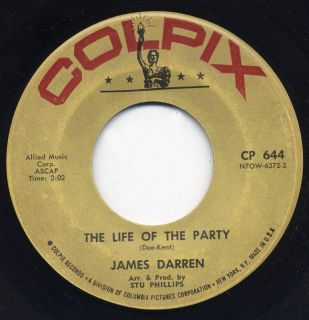 Teen 45 James Darren The Life of The Party Colpix 644