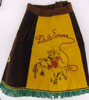Dale Evans Outfit Skirt Vest Necktie 1950S