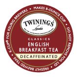 50 Keurig K Cups Twinings Decaf English Breakfast Tea