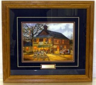 Dave Barnhouse American Made Motorcycle Print Framed