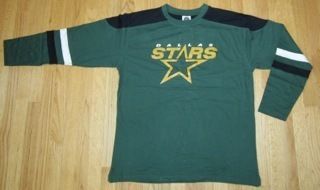 Dallas Stars NHL Ice Hockey Jersey Tee Shirt Sweater Green Texas TX