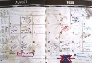 Deke Slayton Personally Used Calendar from Wally Shirra NASA Apollo