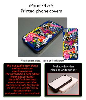 Subaru Sticker Bomb Fits iPhone 4 4S Cover Case STI JDM ProDrive