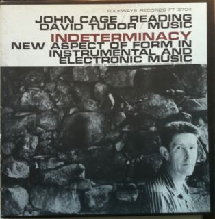 John Cage David Tudor Indeterminacy 1959 Folkways 2xLP