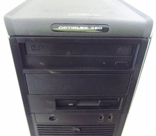 Dell Optiplex 320 PC Minitower Intel Pentium D 3 0GHz 1GB RAM 40GB
