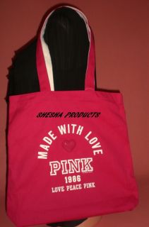 Victoria Secret Pink Made with Love 1986 Tote Bag New
