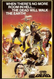 Dawn of The Dead Movie Poster George Romero Zombies