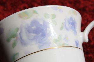 Dayspring Cards Collectible Coffee Tea Cup Mug Purple Flowers and Gold