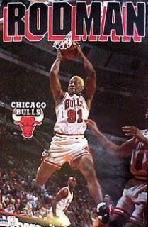 Poster Dennis Rodman Rebound Bulls New