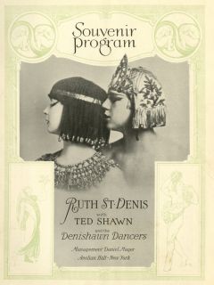 1923 RAREST Ruth St Denis Louise Brooks Denishawn Dancers Program w