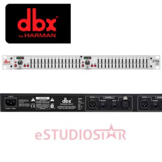 DBX 215s 215 s Dual Channel 15 Band Graphic Equalizer 2CH 15BAND