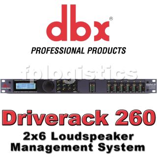 DBX DriveRack 260 2x6 Loudspeaker Management System w Display New