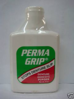  Perma Grip Denture Adhesive Powder 4 Oz