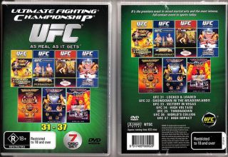 UFC 31 37 DVD Collection New 32 33 34 35 36 MMA Box Set
