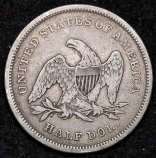 1840 w D Seated Liberty Half Dollar Choice VF XF 